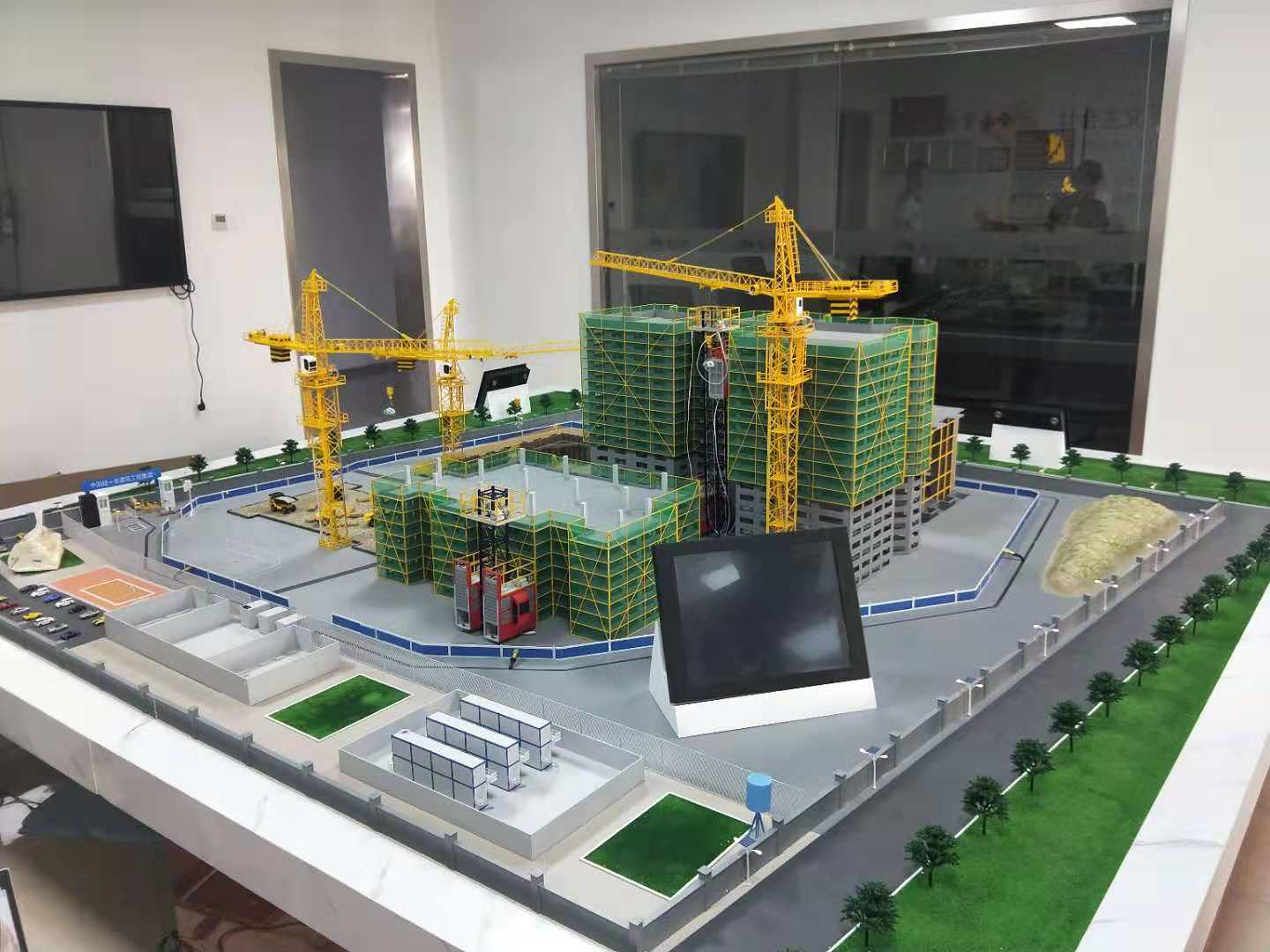 宝山建筑施工场景模型
